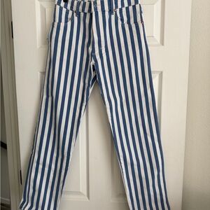 Wrangler Blue and White Striped Apparel